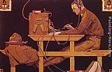 Norman Rockwell Canvas Paintings - The US Army Trades